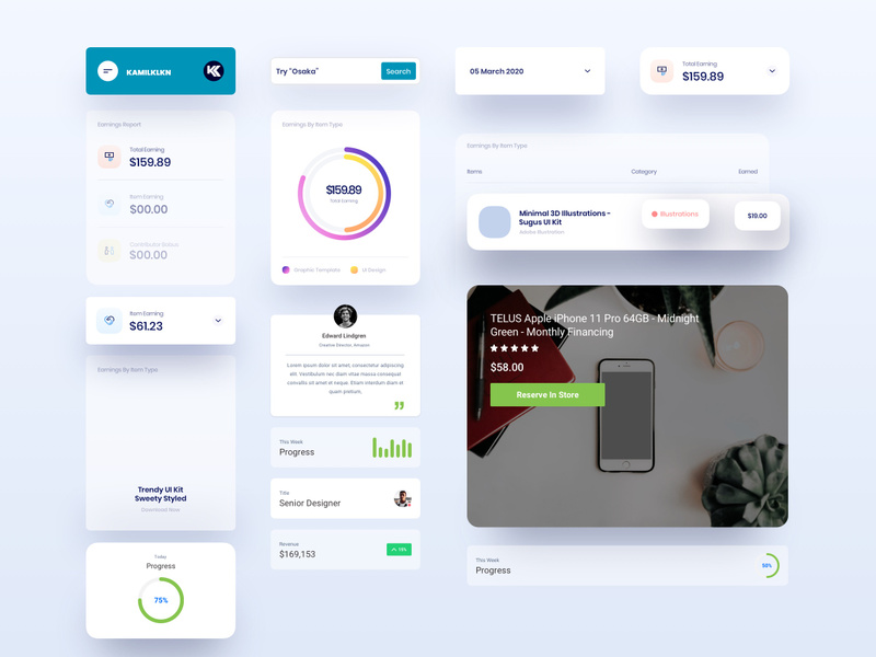 UI CARD KIT by Figma Resources ~ EpicPxls