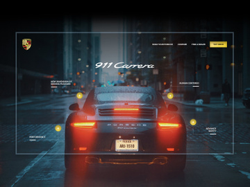 Porsche 911 Carrera - Car Landing Page