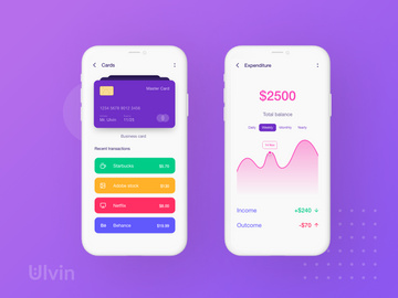 Light and dark mode Banking App design
