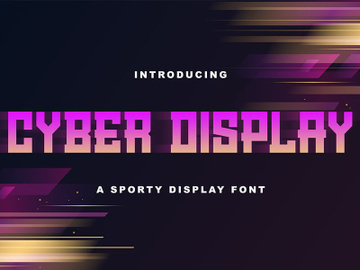 Cyber Display - Modern Sporty Font