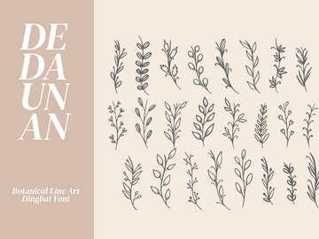 Dedaunan - Botanical Dingbat