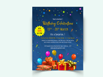 Birthday Party Social Media Post Template