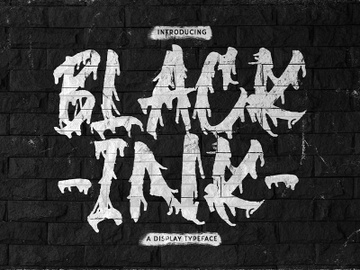 Blackink - Street Brush Display Font
