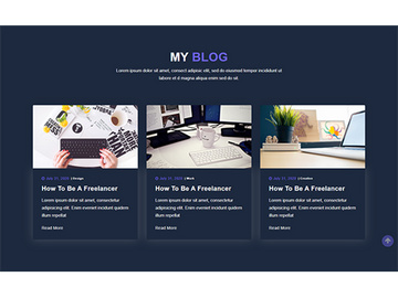 Blog Page Template Design