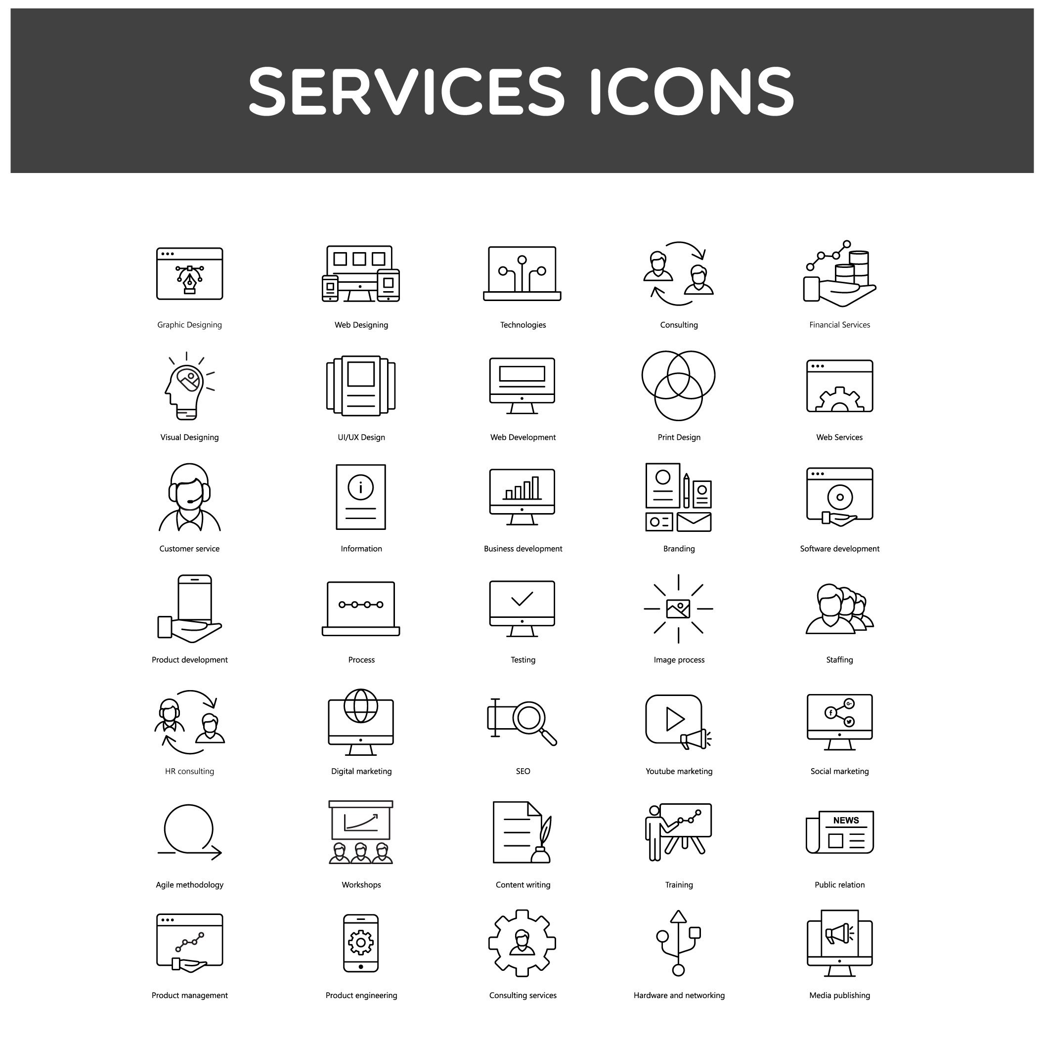 服务图标(Services Icons)插图