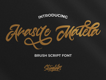 Anasite Malela - Bold Script Font