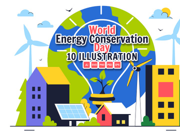 10 World Energy Conservation Day Illustration