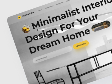 Disposición - Hero Minimalist Decor Landing Page