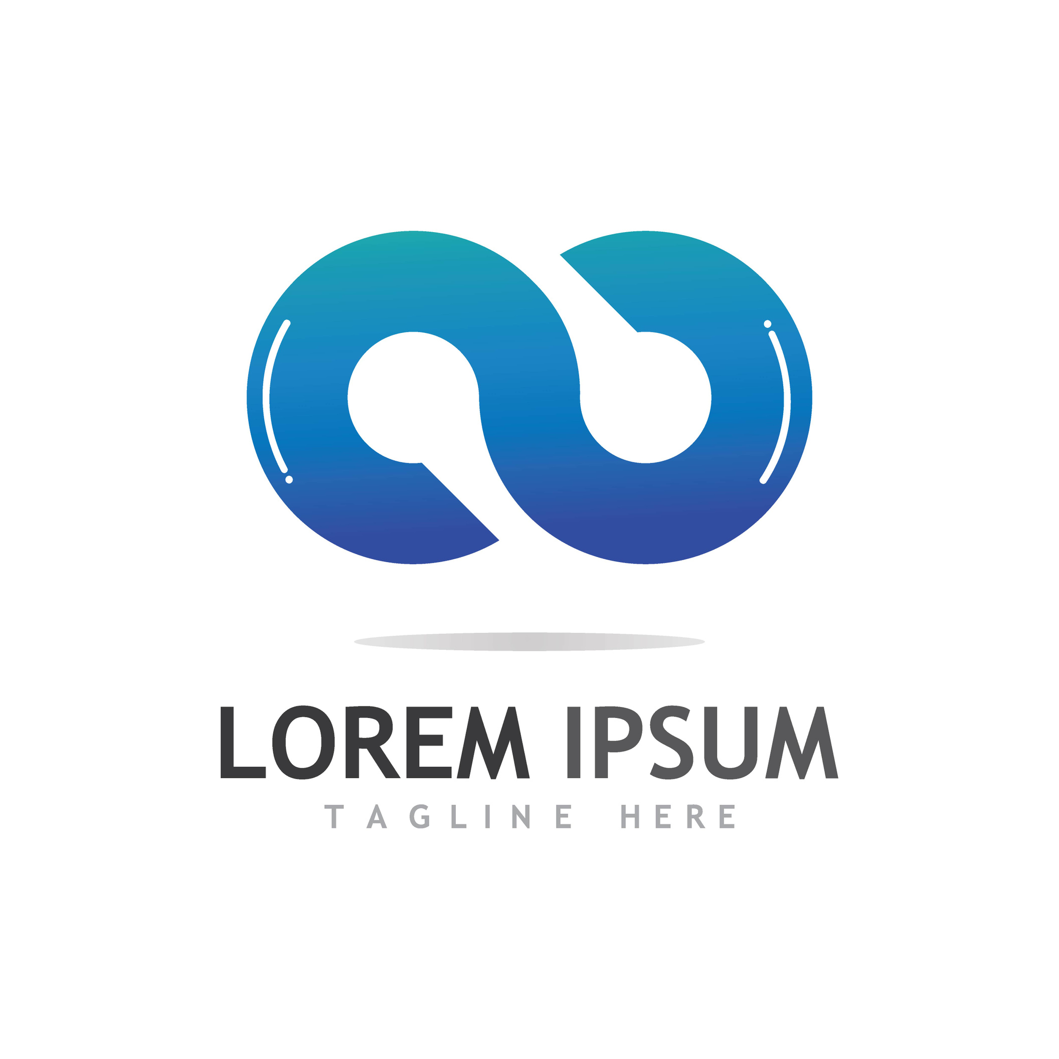 Infinity logo design with a modern concept