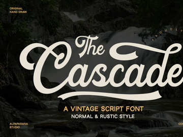 Cascade - Vintage Script