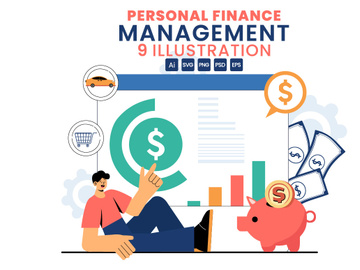 9 Personal Finance Management Illustration