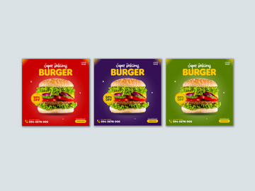 Instagram social media food post template