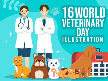 16 World Veterinary Day Illustration