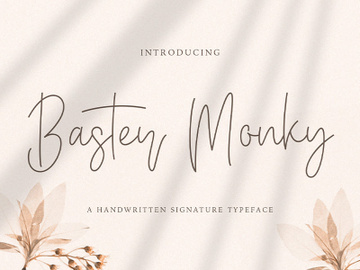 Baster Monky - Monoline Script Font
