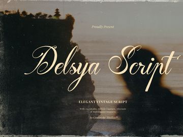Delsya Script | Elegant Vintage Script