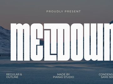 Meltdown - Condensed Sans Serif