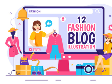 12 Fashion Blog Illustration