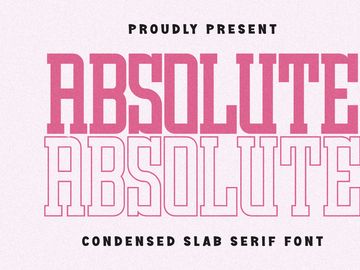 Absolute - Condensed Slab Serif