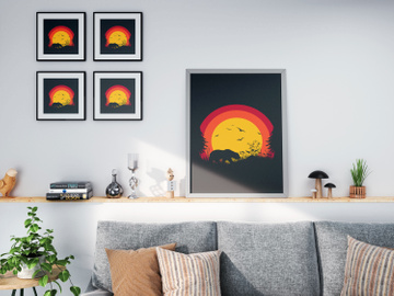 Bear Wall Art | Bear Wallpaper | Forest Wall Art