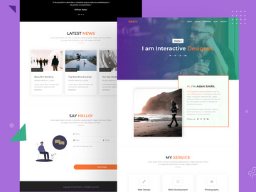 Adam Personal Portfolio Template