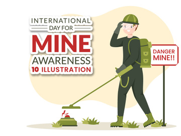 10 International Mine Awareness Day Illustration