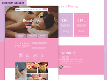Beauty spa website template