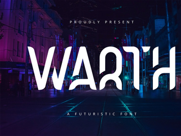Warth - Futuristic Display Font