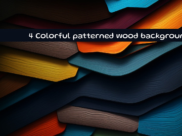 Colorful patterned  wood background