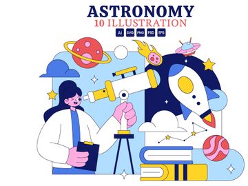 10 Astronomy Research Illustration