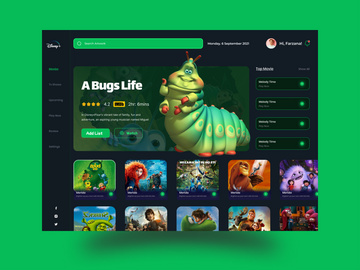 Movie, TV & Film Landing Page.