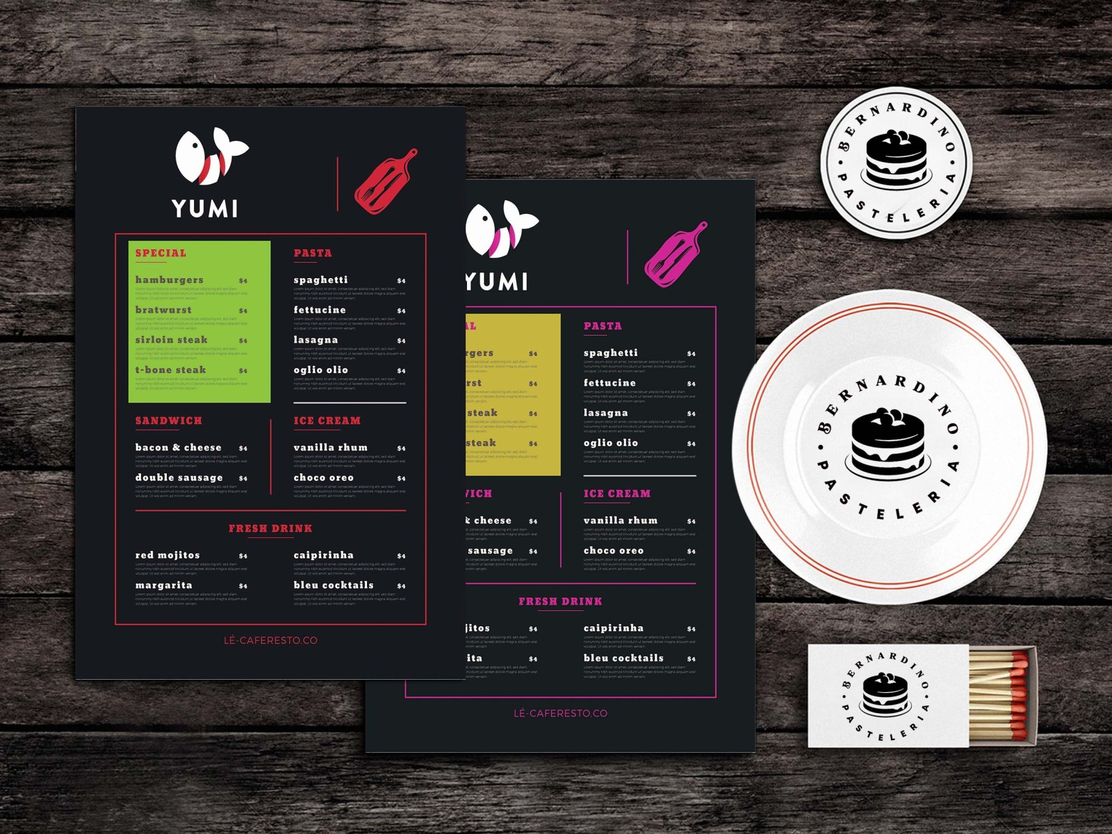 饮料和潜水菜单模板(Drink And Dive Menu Template)插图