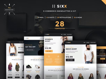 Newslattor v1.0(SIXXX) - e-commerce newsletter app UI  kit
