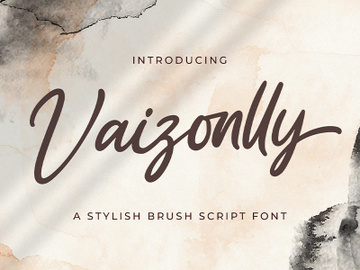 Vaizonlly - Bold Script Font