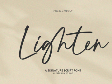 Lighten - Handwritten Script Font
