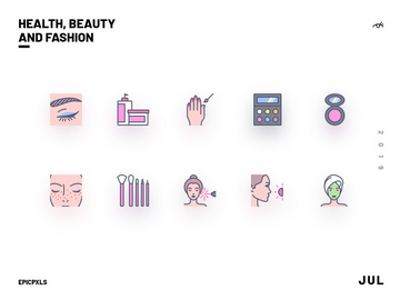 Health Beauty and Fashion Icons