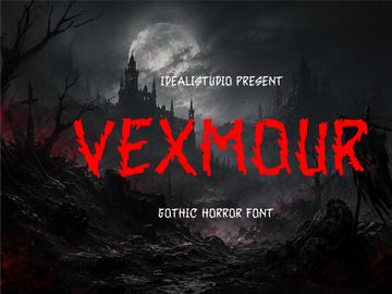 Vexmour – Gothic Horror Font