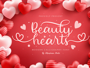 Beauty Hearts - Modern Calligraphy Font