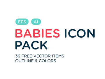 Free Baby Vector Icon Pack