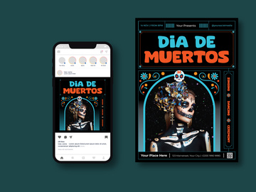 Dia De Los Muertos Flyer