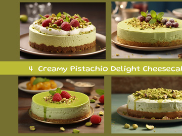 Creamy Pistachio Delight Cheesecake