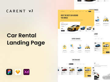 Carent - Car Rental Landing Page v.1
