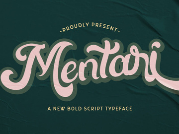 Mentari - Bold Script Font