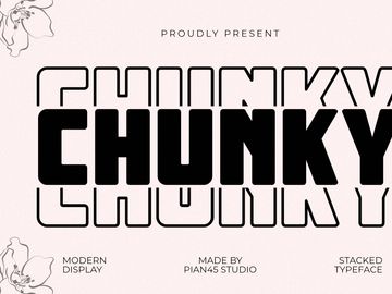 Chunky Stacked - Modern Display Font