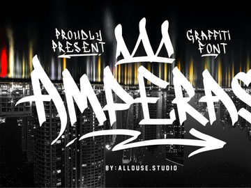 Amperas - Graffiti Font