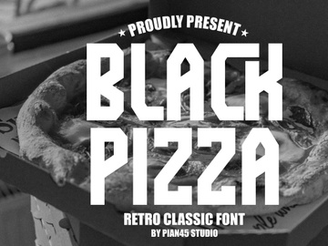 Black Pizza - Retro Classic Font