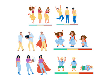 People mood emotions characters