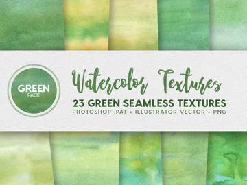 Watercolor Seamless Textures - Green Pack