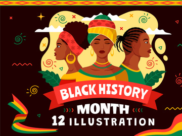 12 Black History Month Illustration