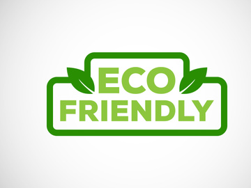 Eco friendly icon. Eco friendly and organic labels sign. Healthy natural product label design vector illustration