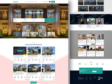 Real Estate Website Template Design